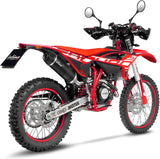 Auspuffendrohr Ohne Geräuschzulassung Lv One Evo Edelstahl Schwarz Endkappe Carbon Fiber - Leovince Kompatibel Mit Beta Rr 125 Motard Lc 4T (2025-2026)