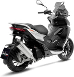 Auspuffendstück Mit Geräuschzulassung Lv One Evo Edelstahl Endkappe Carbon Fiber - Leovince Kompatibel Mit Aprilia Sr Gt 125 - Sport (2022-2024)