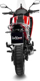 Auspuffendrohr Ohne Geräuschzulassung Lv Pro Edelstahl Endkappe Carbon Fiber - Leovince Kompatibel Mit Moto Morini X-Cape 650 - A2 (2021-2024)