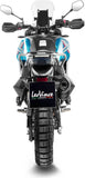 Auspuffendrohr Ohne Geräuschzulassung Lv One Evo Edelstahl Schwarz Endkappe Carbon Fiber - Leovince Kompatibel Mit Husqvarna Norden 901 (2025-2026)