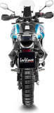 Auspuffendrohr Ohne Geräuschzulassung Lv One Evo Edelstahl Endkappe Carbon Fiber - Leovince Kompatibel Mit Cfmoto 800 Mt (2022-2024)