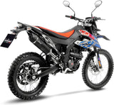 Auspuffendrohr Ohne Geräuschzulassung Lv One Evo Edelstahl Schwarz Endkappe Carbon Fiber - Leovince Kompatibel Mit Aprilia Sx 125 (2021-2024)