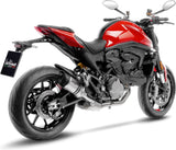 Auspuffendstück Mit Geräuschzulassung Lv Pro Edelstahl Endkappe Carbon Fiber - Leovince Kompatibel Mit Ducati Monster 937 (2021-2024)