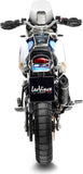 Auspuffendstück Mit Geräuschzulassung Lv One Evo Edelstahl Schwarz Endkappe Carbon Fiber - Leovince Kompatibel Mit Ducati Desert-X (2022-2024)
