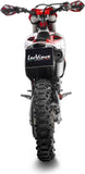 Auspuffendrohr Ohne Geräuschzulassung Lv-X Evo Edelstahl Endkappe Carbon Fiber - Leovince Kompatibel Mit Ktm 350 Exc-F (2020-2023)