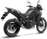 Auspuffendstück Mit Geräuschzulassung Lv One Evo Edelstahl Schwarz Endkappe Carbon Fiber - Leovince Kompatibel Mit Honda Xl 750 Transalp Urban (2025-2026)