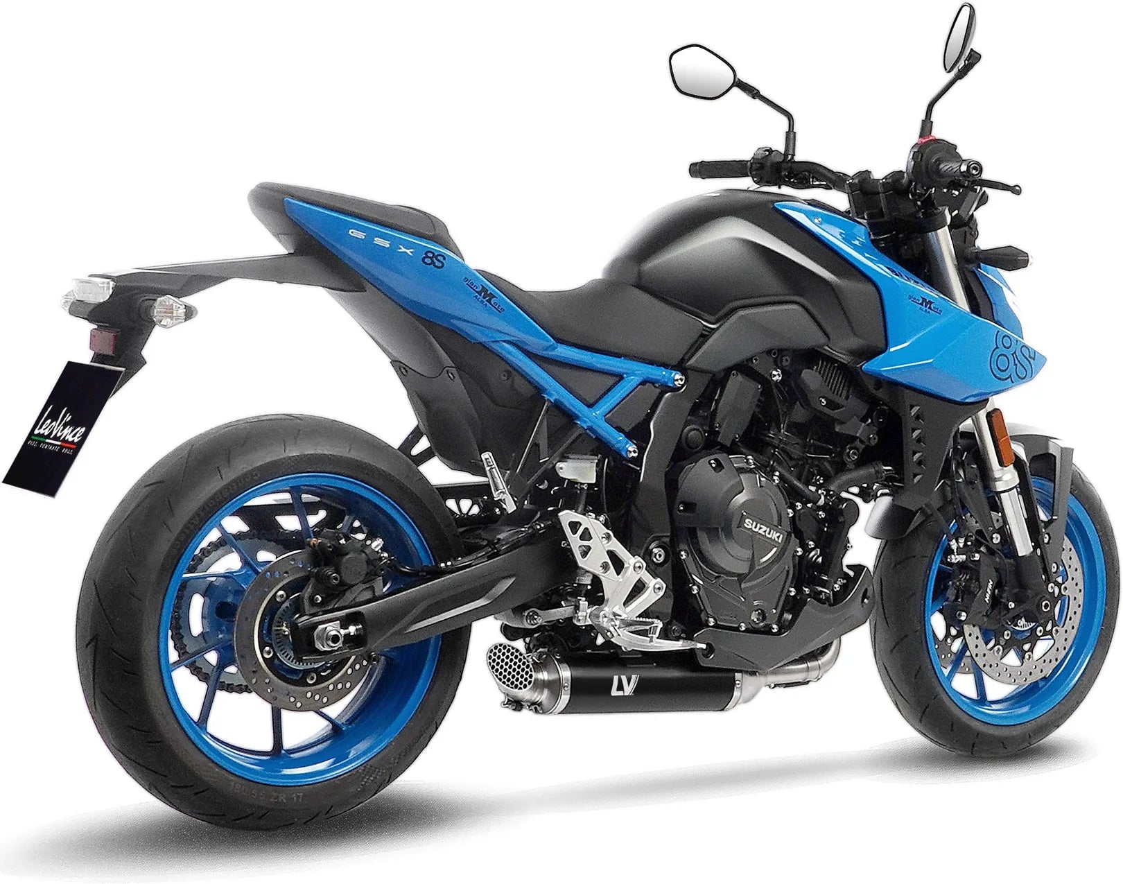 Komplette Auspuffanlage Ohne Katalysator Und Ohne Geräuschzulassung Lv Race Edelstahl - Leovince Kompatibel Mit Suzuki Gsx 8S (2023-2024)
