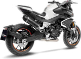 Auspuffendrohr Ohne Geräuschzulassung Lv One Evo Carbon Fiber Endkappe Carbon Fiber - Leovince Kompatibel Mit Cfmoto 800 Nk Sport (2023-2024)