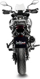 Auspuffendstück Mit Geräuschzulassung Lv One Evo Edelstahl Endkappe Carbon Fiber - Leovince Kompatibel Mit Benelli Trk 702 - X (2023-2024)
