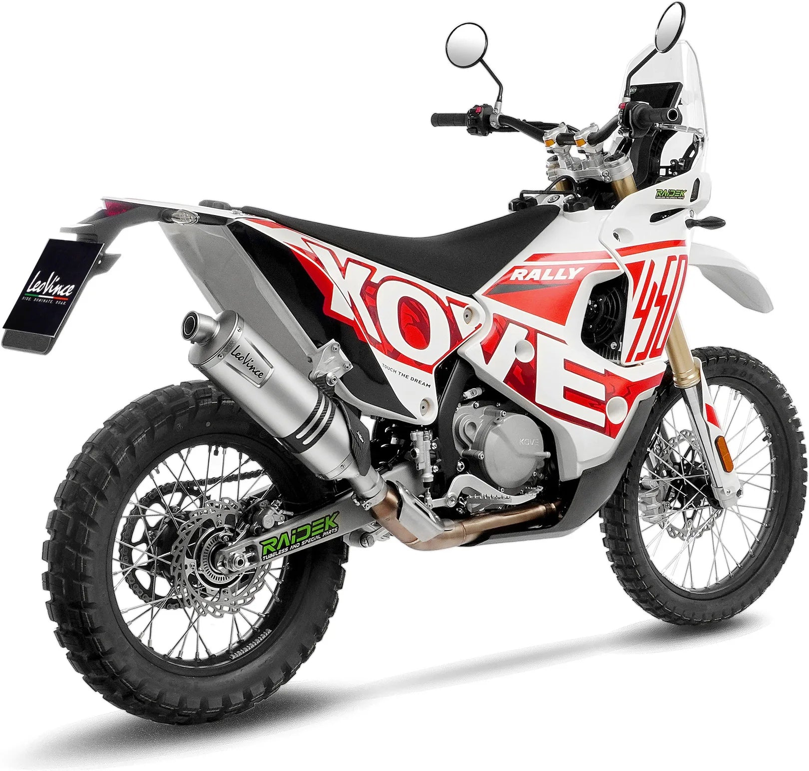 Auspuffendrohr Ohne Geräuschzulassung Lv One Evo Edelstahl Endkappe Carbon Fiber - Leovince Kompatibel Mit Kove Moto 450 Rally (2023-2024)