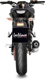 Komplette Auspuffanlage Ohne Katalysator Und Ohne Geräuschzulassung Lv One Evo Edelstahl Endkappe Carbon Fiber - Leovince Kompatibel Mit Yamaha Yzf-R 125 (2021-2024)