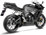 Auspuffendrohr Ohne Geräuschzulassung Lv One Evo Edelstahl Schwarz Endkappe Carbon Fiber - Leovince Kompatibel Mit Honda Cbr 600 Rr (2024-2026)