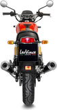 Doppelauspuffanlage Ohne Geräuschzulassung Classic Racer Edelstahl Schwarz Endkappe Edelstahl - Leovince Kompatibel Mit Royal Enfield Continental Gt 650 (2019-2026)