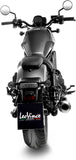 Auspuffendrohr Ohne Geräuschzulassung Classic Racer Edelstahl Schwarz Endkappe Edelstahl - Leovince Kompatibel Mit Honda Cmx 1100 Rebel (2021-2024)