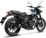 Auspuffendstück Mit Geräuschzulassung Gp One Edelstahl Endkappe Edelstahl - Leovince Kompatibel Mit Royal Enfield Hunter 350 (2022-2024)
