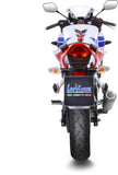 Auspuffendrohr Ohne Geräuschzulassung Lv-10 Edelstahl Endkappe Edelstahl - Leovince Kompatibel Mit Honda Cbr 300 R (2014-2017)
