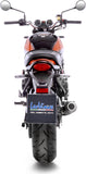 Exhaust Tip With Noise Certification Lv-10 Steel Black Stainless Steel End Cap - Leovince Compatible With Kawasaki Z 900 Rs (2018-2024)