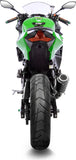 Auspuffendrohr Ohne Geräuschzulassung Lv-10 Edelstahl Schwarz Endkappe Edelstahl - Leovince Kompatibel Mit Kawasaki Ninja 400 (2022-2023)