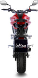 Komplette Auspuffanlage Ohne Katalysator Und Ohne Geräuschzulassung Lv-10 Edelstahl Schwarz Endkappe Edelstahl - Leovince Kompatibel Mit Honda Cb 125 R Neo Sports Café (2018-2020)