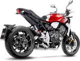 Auspuffendstück Mit Geräuschzulassung Lv-10 Edelstahl Schwarz Endkappe Edelstahl - Leovince Kompatibel Mit Honda Cb 1000 R Neo Sports Café (2018-2024)