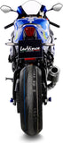Auspuffendrohr Ohne Geräuschzulassung Lv-10 Edelstahl Schwarz Endkappe Edelstahl - Leovince Kompatibel Mit Suzuki Gsx-R 1000 - R (2017-2021)