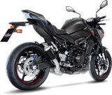Auspuffendstück Mit Geräuschzulassung Lv-10 Edelstahl Schwarz Endkappe Edelstahl - Leovince Kompatibel Mit Kawasaki Z 900 (2020-2024)