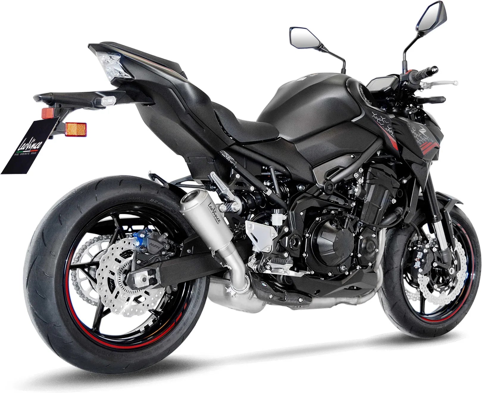Auspuffendstück Mit Geräuschzulassung Lv-10 Titan Endkappe Titan - Leovince Kompatibel Mit Kawasaki Z 900 (2020-2024)