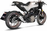 Auspuffendrohr Ohne Geräuschzulassung Lv-10 Edelstahl Endkappe Edelstahl - Leovince Kompatibel Mit Husqvarna Vitpilen 401 (2020-2023)