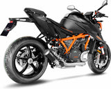 Exhaust Tip Without Sound Certification Lv-10 Steel Black Stainless Steel End Cap - Leovince Compatible With Ktm 1290 Super Duke R - Rr (2021-2023)