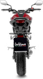 Komplette Auspuffanlage Ohne Katalysator Und Ohne Geräuschzulassung Lv-10 Edelstahl Schwarz Endkappe Edelstahl - Leovince Kompatibel Mit Honda Cb 125 R Neo Sports Café (2021-2023)
