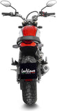 Auspuffendrohr Ohne Geräuschzulassung Lv-10 Edelstahl Schwarz Endkappe Edelstahl - Leovince Kompatibel Mit Ducati Scrambler 800 Night Shift (2021-2022)