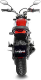 Exhaust Tip Without Sound Certification Lv-10 Steel Full Black Steel Black End Cap - Leovince Compatible With Ducati Scrambler 800 Urban Motard (2021-2022)