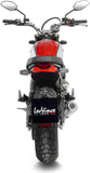 Auspuffendrohr Ohne Geräuschzulassung Lv-10 Edelstahl Endkappe Edelstahl - Leovince Kompatibel Mit Ducati Scrambler 800 Night Shift (2021-2022)