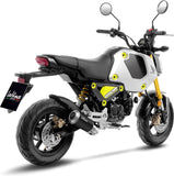 Complete Exhaust System Without Catalytic Converter And Without Sound Certification Lv-10 Steel Black Stainless Steel End Cap - Leovince Compatible With Honda Msx 125 (2022-2024)