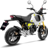 Komplette Auspuffanlage Ohne Katalysator Und Ohne Geräuschzulassung Lv-10 Edelstahl Endkappe Edelstahl - Leovince Kompatibel Mit Honda Grom 125 (2022-2024)