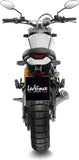 Auspuffendrohr Ohne Geräuschzulassung Lv-10 Edelstahl Endkappe Edelstahl - Leovince Kompatibel Mit Ducati Scrambler 800 Desert Sled (2021-2022)