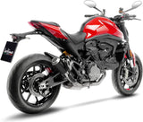 Auspuffendrohr Ohne Geräuschzulassung Lv-10 Edelstahl Schwarz Endkappe Edelstahl - Leovince Kompatibel Mit Ducati Monster 937 (2021-2024)