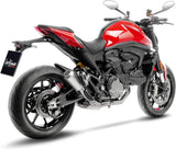 Auspuffendrohr Ohne Geräuschzulassung Lv-10 Edelstahl Endkappe Edelstahl - Leovince Kompatibel Mit Ducati Monster 937 (2021-2024)