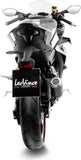 Auspuffendrohr Ohne Geräuschzulassung Lv-10 Carbon Fiber Endkappe Edelstahl - Leovince Kompatibel Mit Cfmoto 450 Ss - Sr (2023-2024)