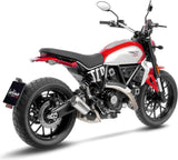 Exhaust Tip With Noise Certification Lv-10 Stainless Steel Stainless Steel End Cap - Leovince Compatible With Ducati Scrambler 800 Night Shift (2025-2026)