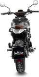 Auspuffendrohr Ohne Geräuschzulassung Lv-10 Edelstahl Schwarz Endkappe Edelstahl - Leovince Kompatibel Mit Moto Morini Seiemmezzo Scr - Str - A2 (2023-2024)