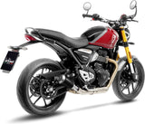Auspuffendrohr Ohne Geräuschzulassung Lv-10 Edelstahl Schwarz Endkappe Edelstahl - Leovince Kompatibel Mit Triumph Speed 400 (2024-2026)