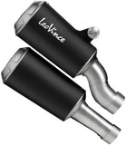 Doppelauspuffanlage Mit Geräuschzulassung Lv-10 Edelstahl Schwarz Endkappe Edelstahl - Leovince Kompatibel Mit Triumph Speed Triple 1200 Rr - Rs - Rx (2025-2026)