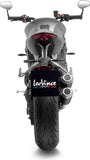 Doppelauspuffanlage Mit Geräuschzulassung Lv-10 Edelstahl Schwarz Endkappe Edelstahl - Leovince Kompatibel Mit Triumph Speed Triple 1200 Rr - Rs - Rx (2025-2026)