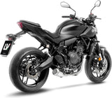 Komplette Auspuffanlage Ohne Katalysator Und Ohne Geräuschzulassung Lv-10 Edelstahl Endkappe Edelstahl - Leovince Kompatibel Mit Yamaha Mt-07 (2025-2026)