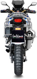 Auspuffendstück Mit Geräuschzulassung Lv-12 Edelstahl Endkappe Carbon Fiber - Leovince Kompatibel Mit Honda Crf 1100 L Africa Twin Adventure Sports (2020-2023)