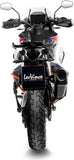 Auspuffendrohr Ohne Geräuschzulassung Lv-12 R Edelstahl Schwarz Endkappe Carbon Fiber - Leovince Kompatibel Mit Ktm 1290 Super Adventure R - S (2021-2024)