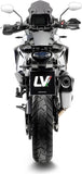 Auspuffendrohr Ohne Geräuschzulassung Lv-12 R Edelstahl Endkappe Carbon Fiber - Leovince Kompatibel Mit Ktm 1090 Adventure - R (2017-2019)