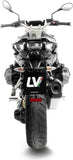 Auspuffendstück Mit Geräuschzulassung Lv-12 R Edelstahl Endkappe Carbon Fiber - Leovince Kompatibel Mit Bmw R 1250 - Rs (2019-2025)
