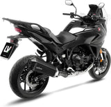 Auspuffendrohr Ohne Geräuschzulassung Lv-12 R Edelstahl Schwarz Endkappe Carbon Fiber - Leovince Kompatibel Mit Honda Nt 1100 (2025-2026)